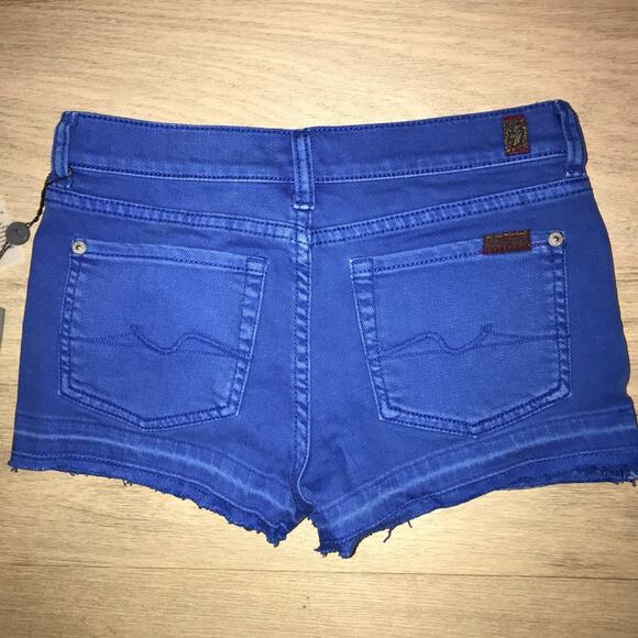 7 for all Mankind Girls Cutoff Denim Shorts 10 - Picture 2 of 4